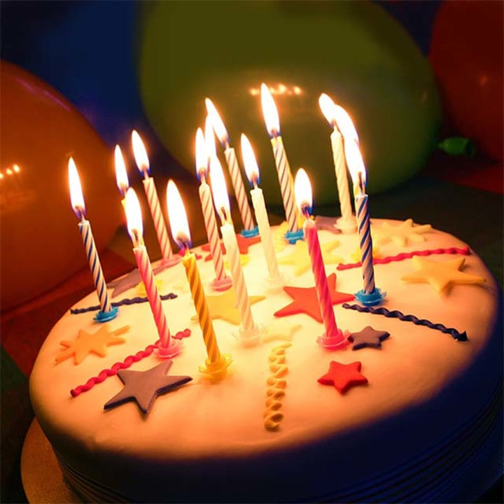 생일 케이크 초 이벤트 포토존 남편 남친 부모님 와이프 생신 촛불 파티 축하 골드 메탈